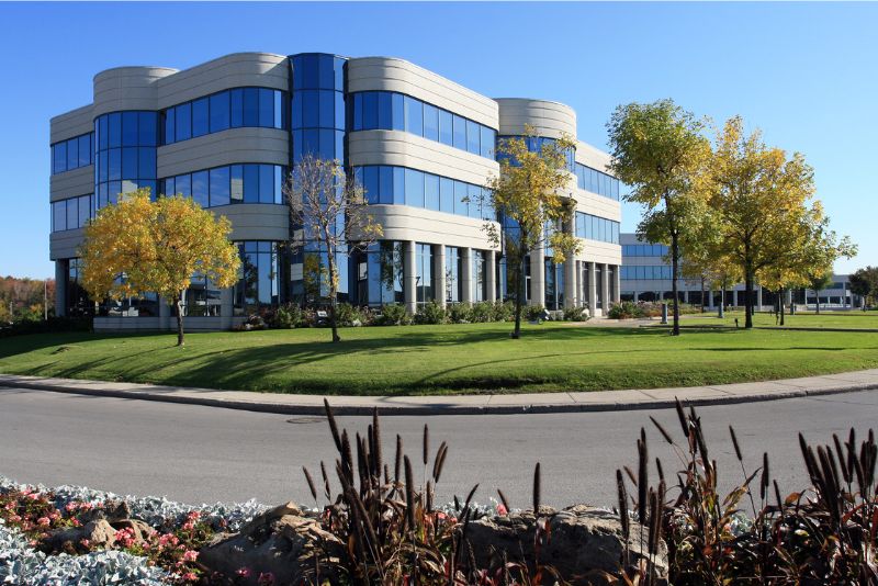 A commercial concrete path